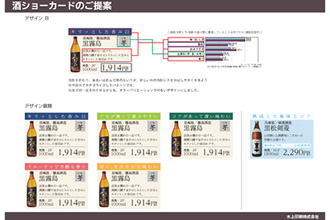 酒ショーカードの調査・企画